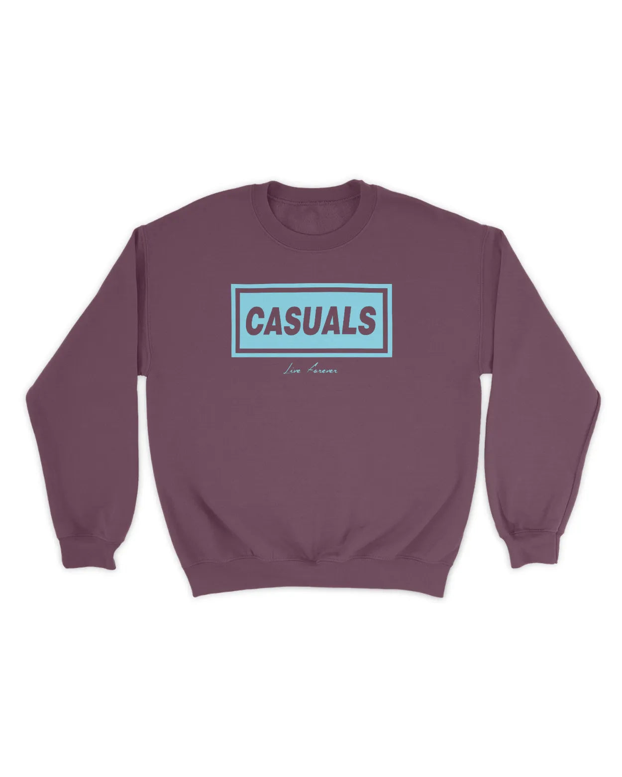 Category C Graphic Sweatshirt – Live Forever | White, Black, Navy