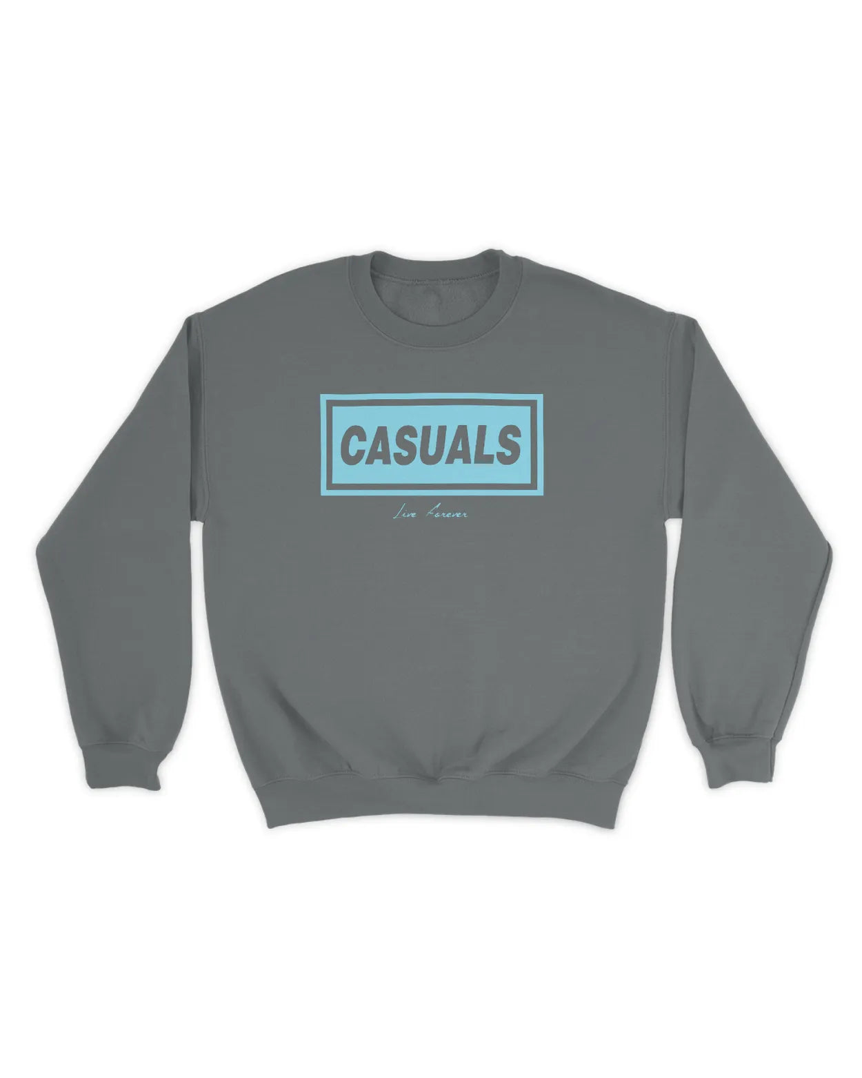 Category C Graphic Sweatshirt – Live Forever | White, Black, Navy
