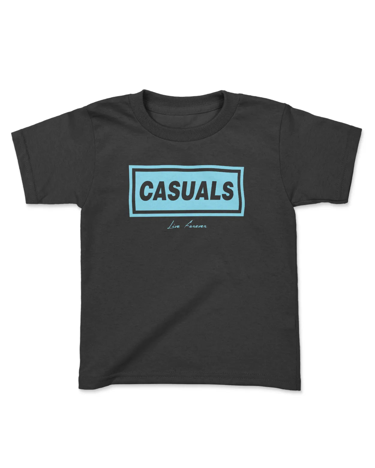 Category C Kids Graphic T-Shirt – Live Forever | White, Black, Navy