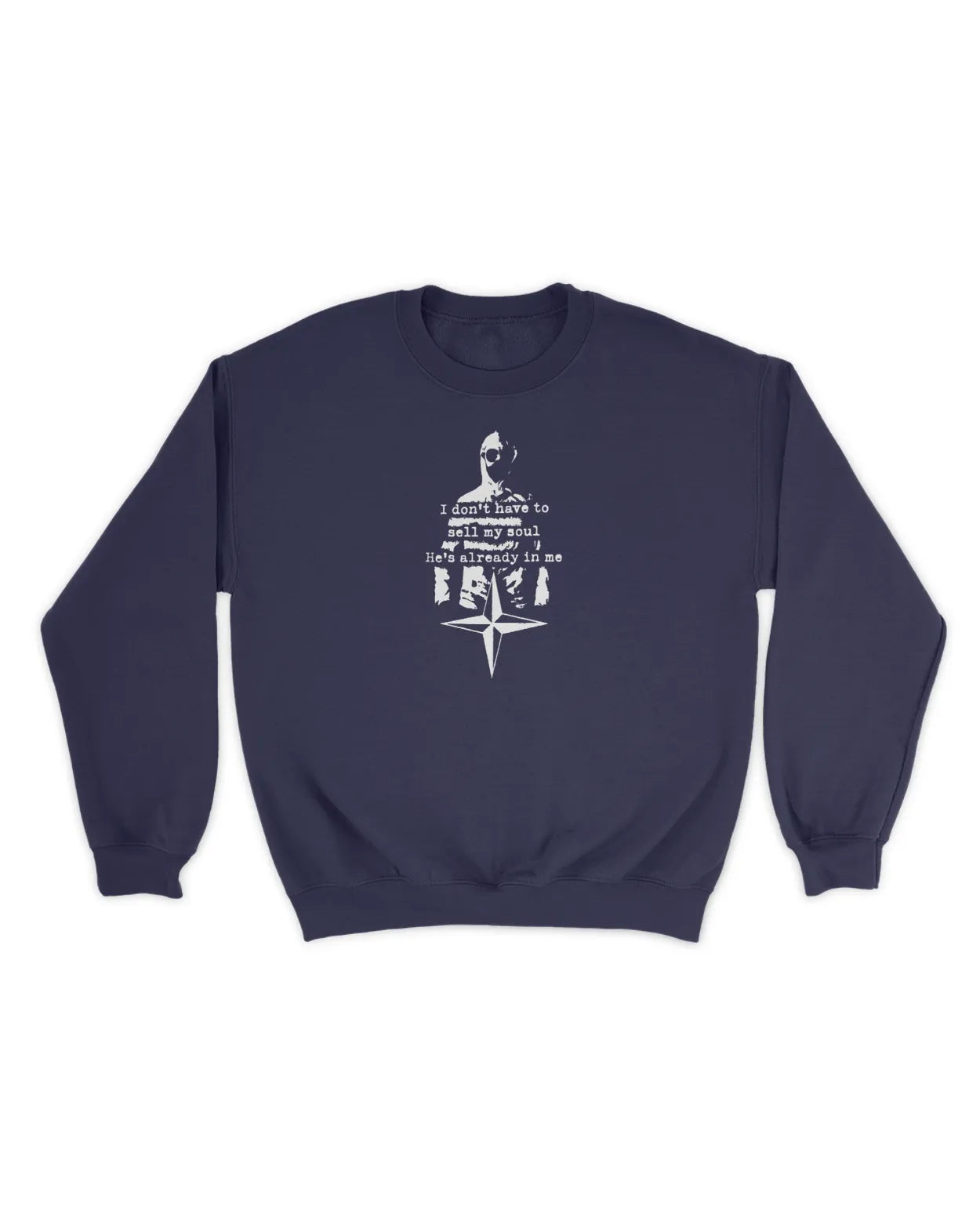 Category C Graphic Sweatshirt – Sell My Soul | White, Black, Navy