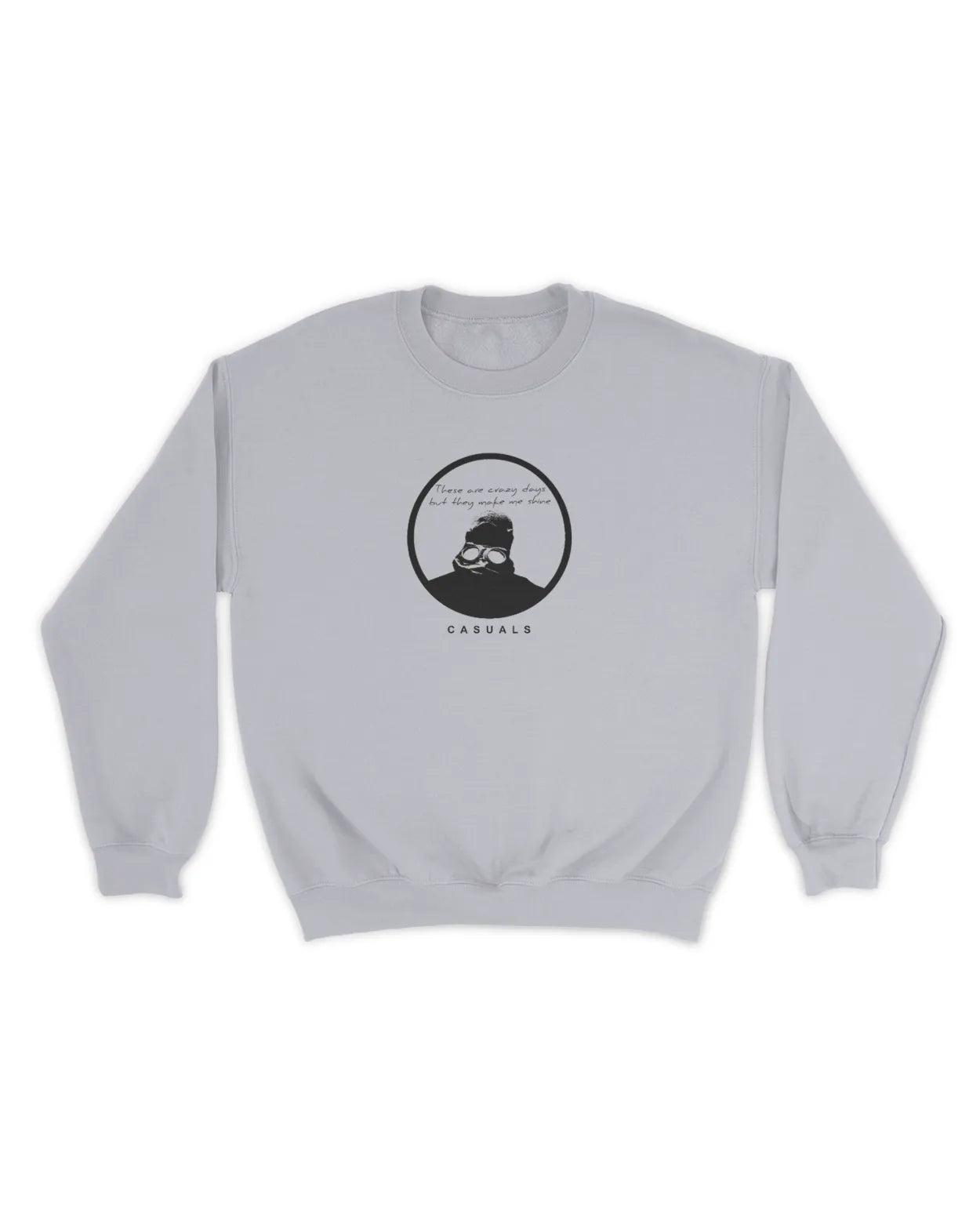 Category C Graphic Sweatshirt – Crazy Days | White, Black, Navy