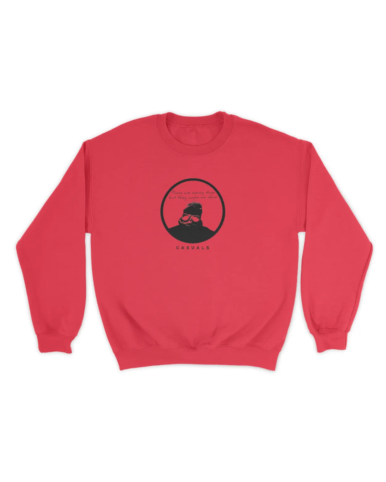 Category C Graphic Sweatshirt – Crazy Days | White, Black, Navy