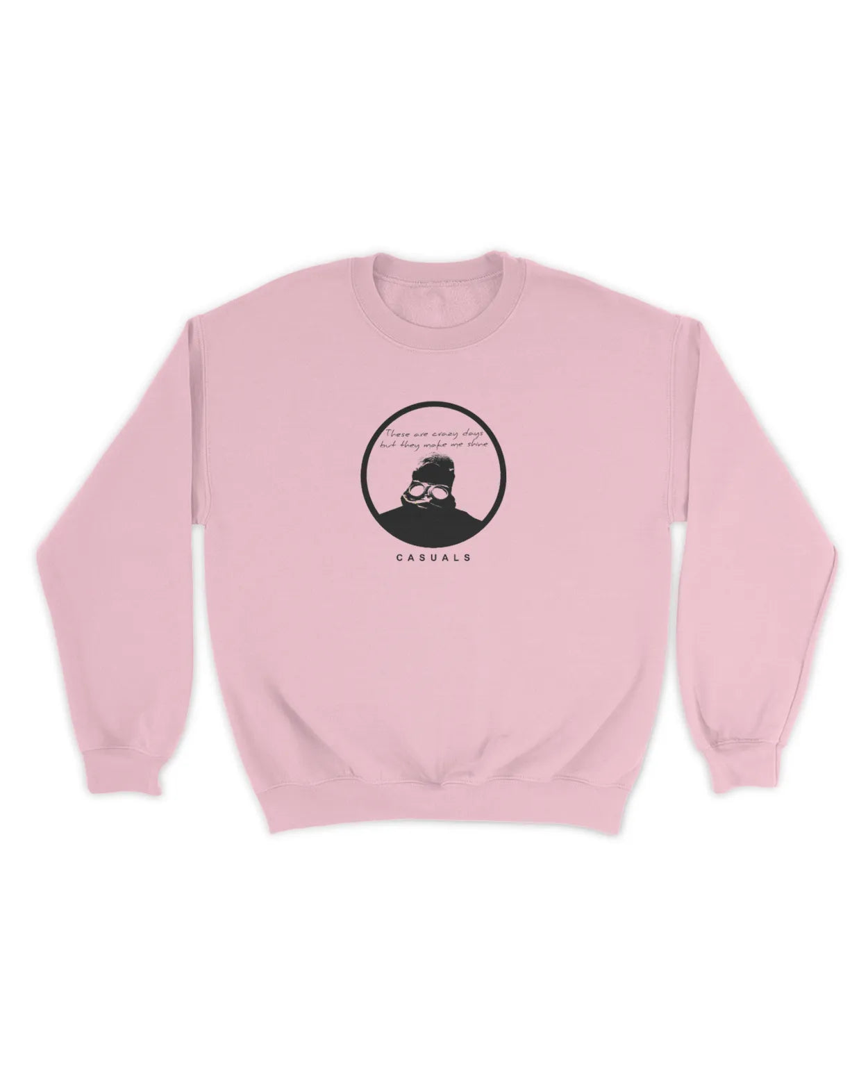 Category C Graphic Sweatshirt – Crazy Days | White, Black, Navy