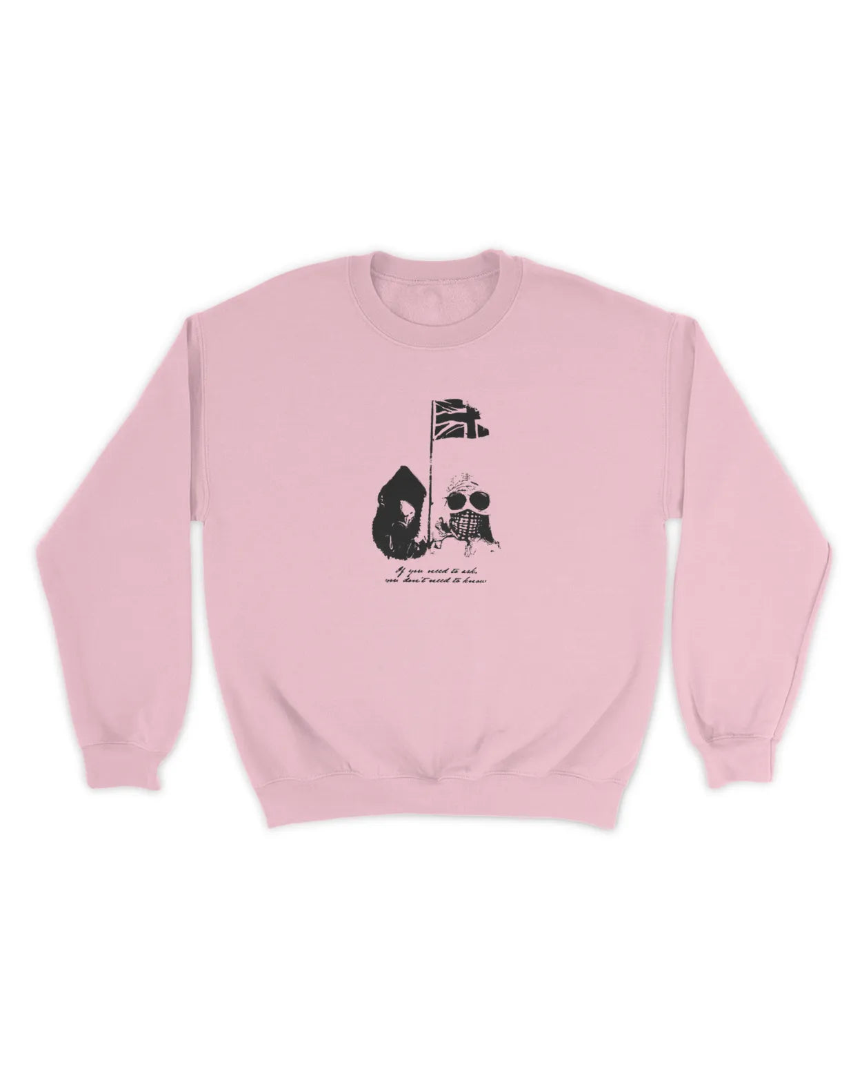 Category C Graphic Sweatshirt – Our Flag | White, Black, Navy