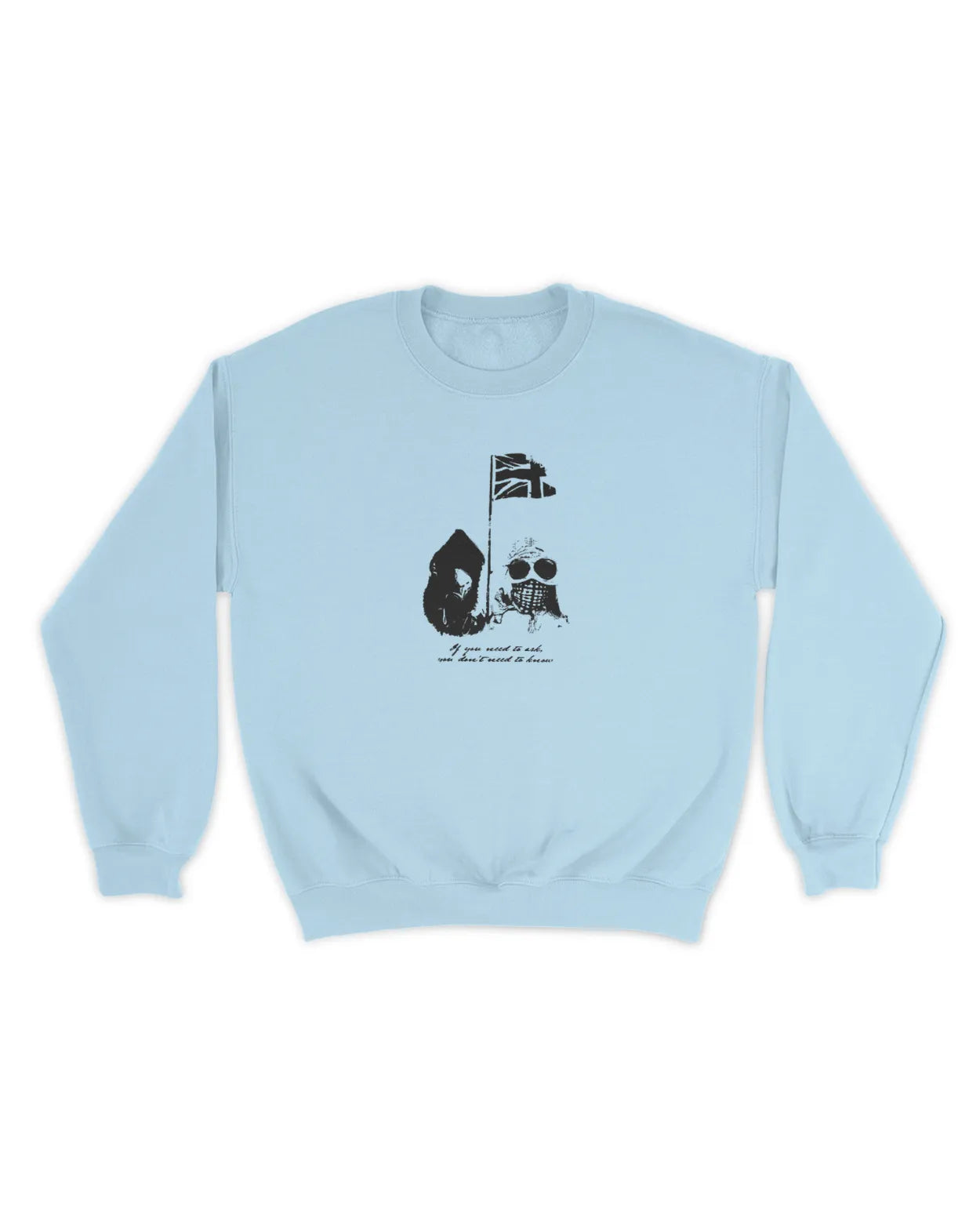 Category C Graphic Sweatshirt – Our Flag | White, Black, Navy