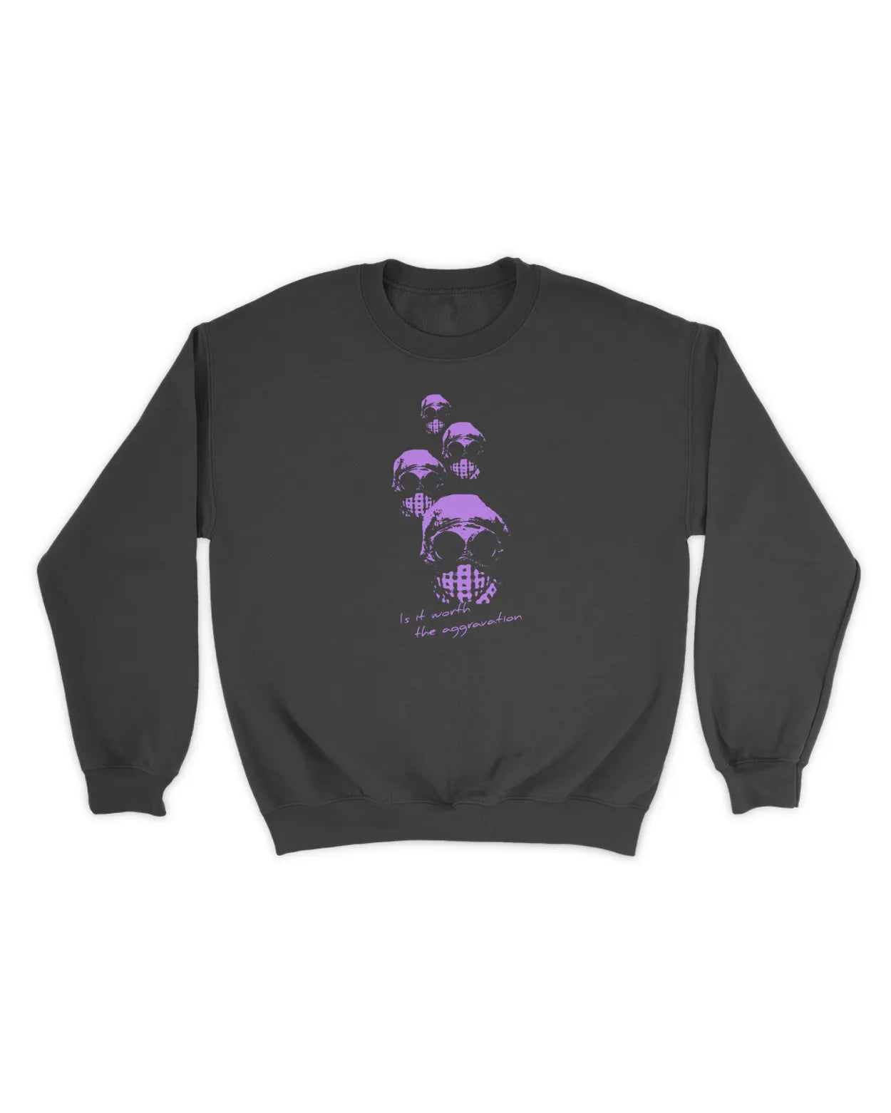 Category C Graphic Sweatshirt – Aggravation | White, Black, Navy
