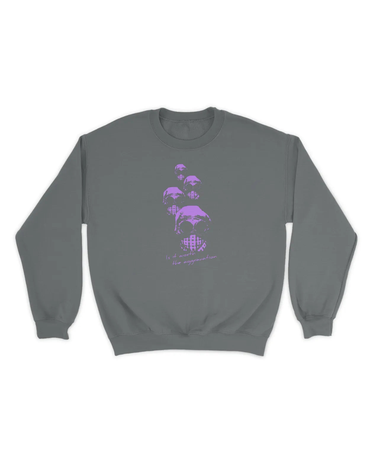 Category C Graphic Sweatshirt – Aggravation | White, Black, Navy