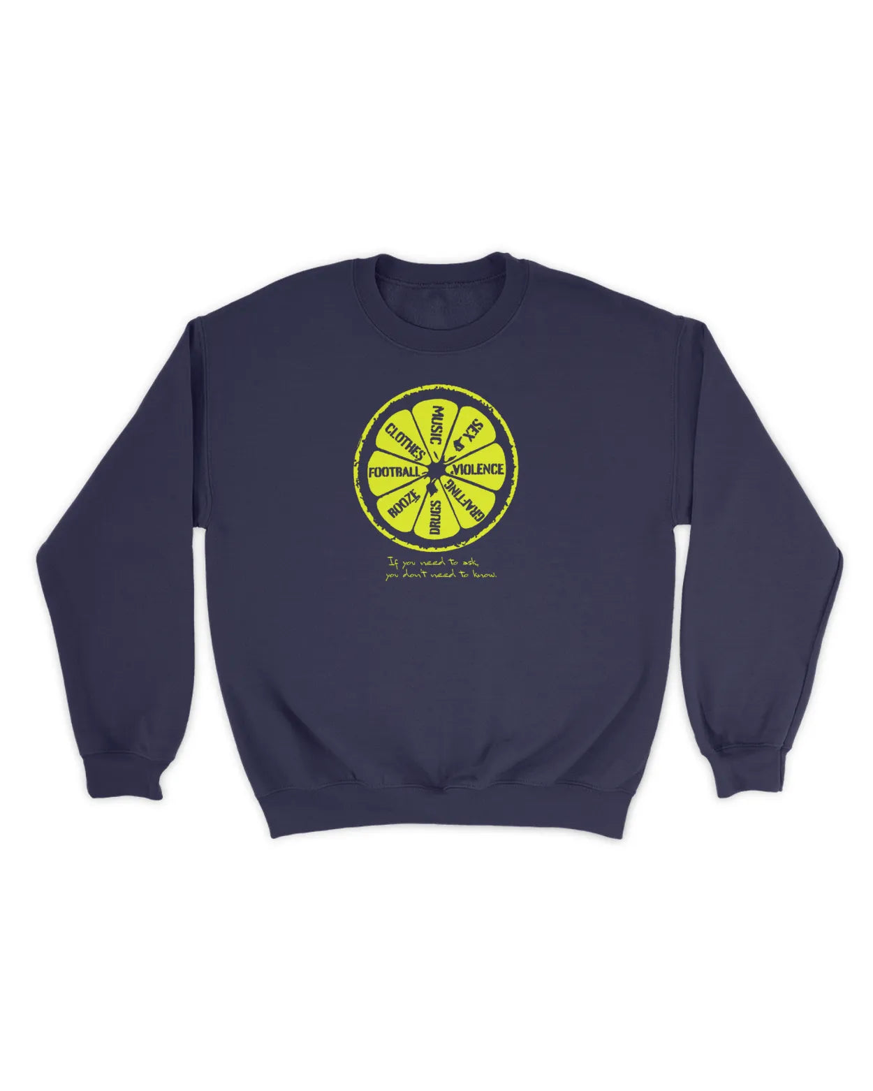Category C Graphic Sweatshirt – Lemon | White, Black, Navy