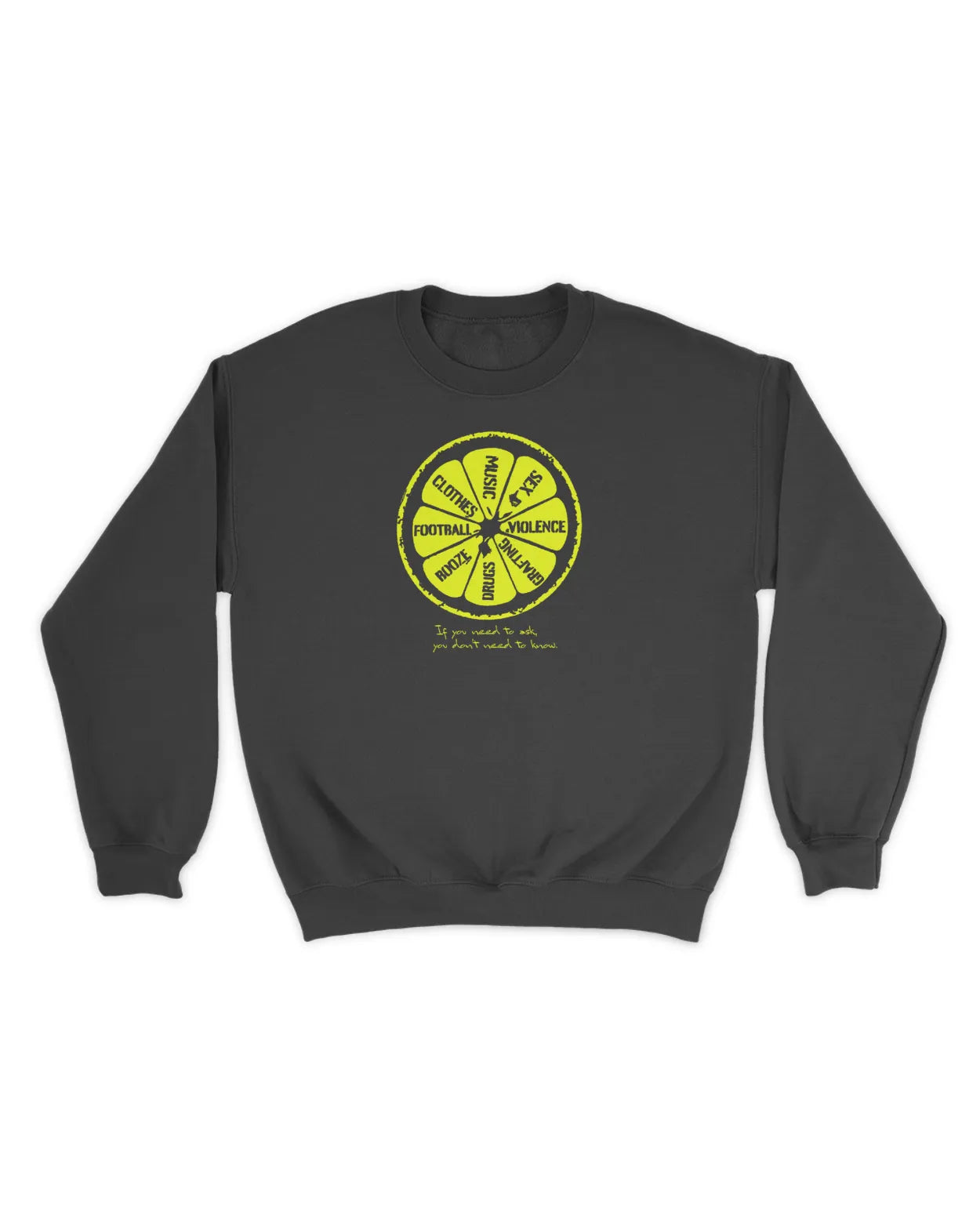 Category C Graphic Sweatshirt – Lemon | White, Black, Navy