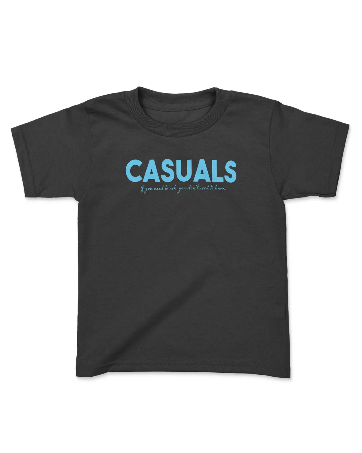 Category C Kids Graphic T-Shirt – Need To Ask | White, Black, Navy