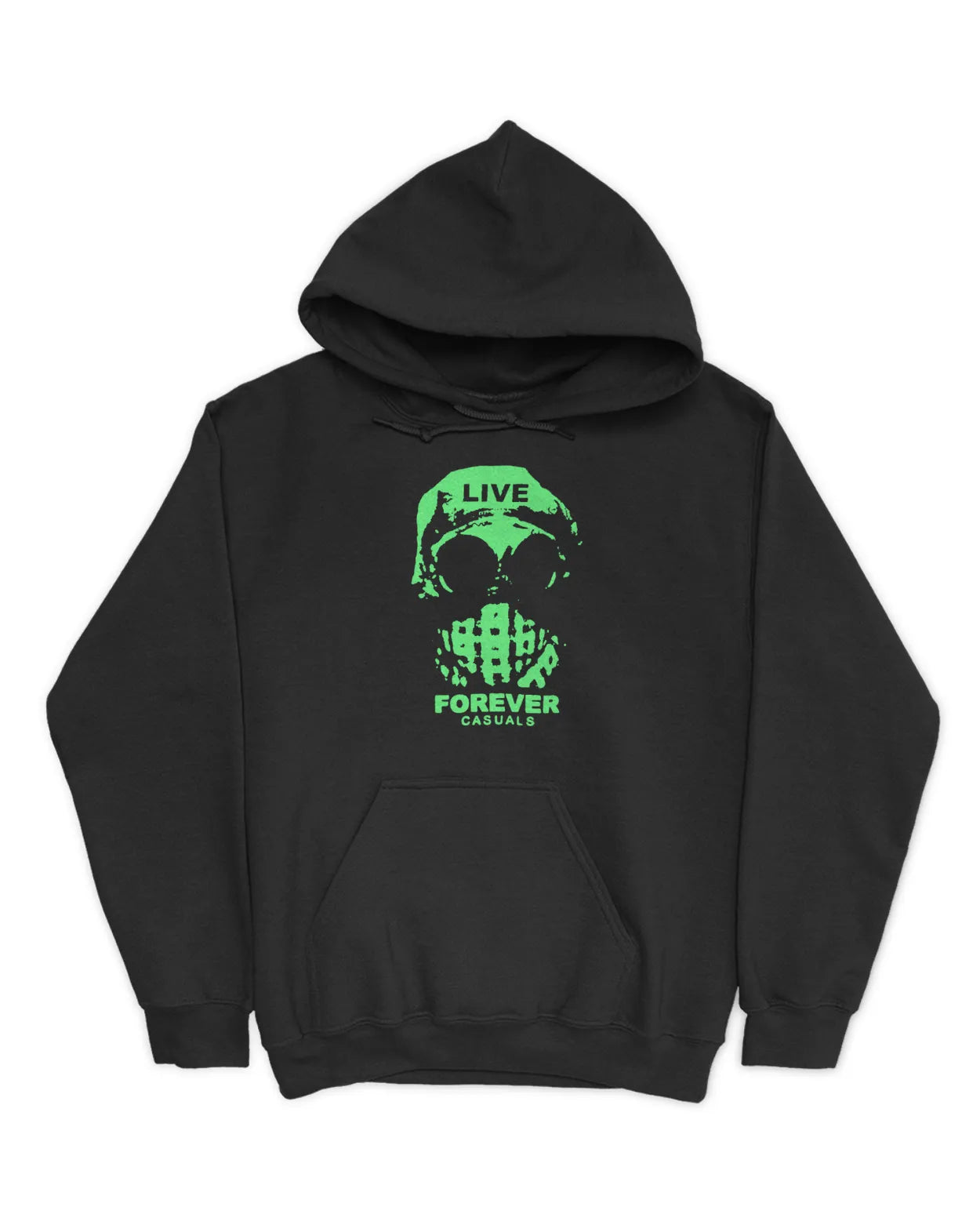Category C Graphic Hoodie – Live Forever | White, Black, Navy