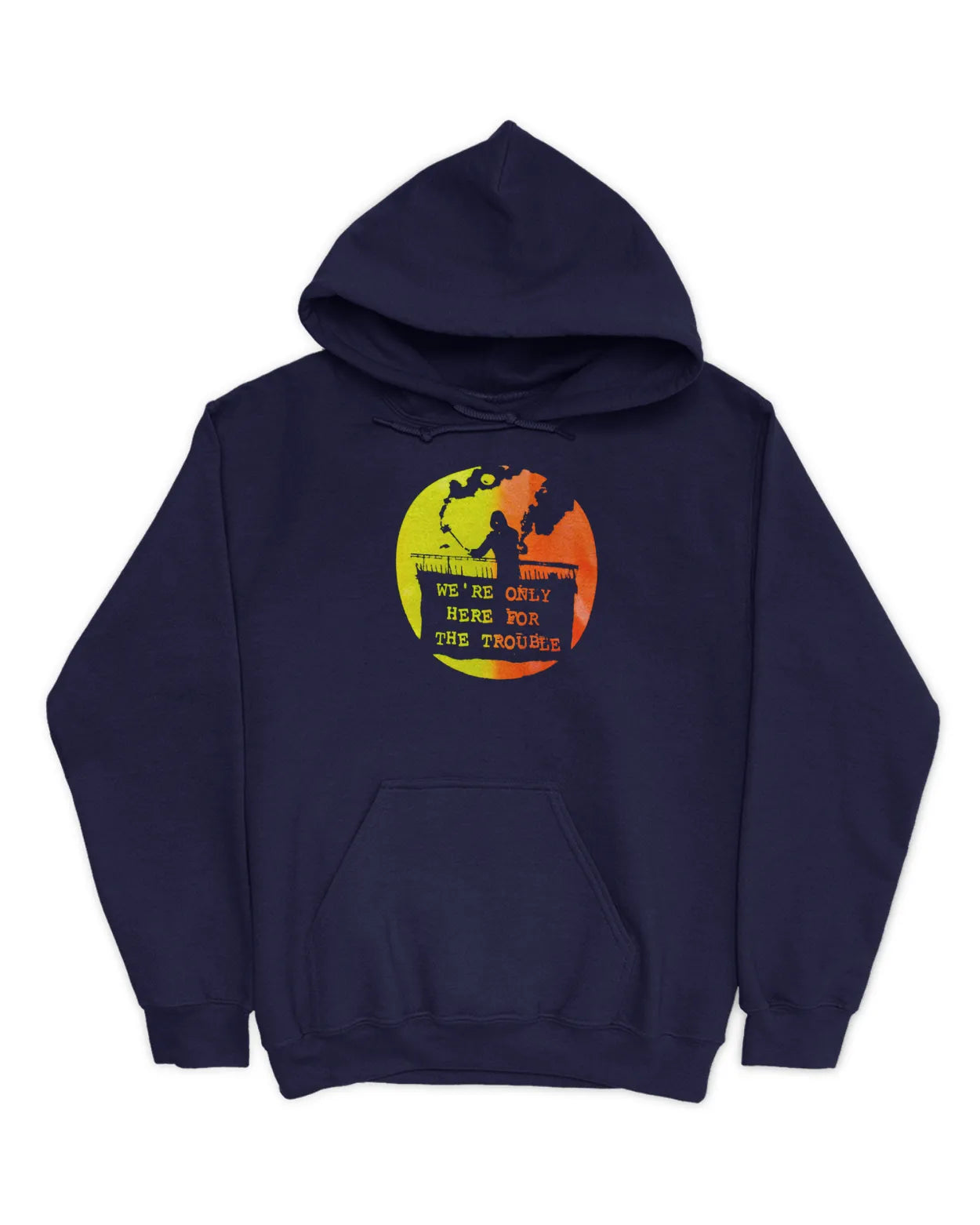 Category C Graphic Hoodie – Trouble | White, Black, Navy
