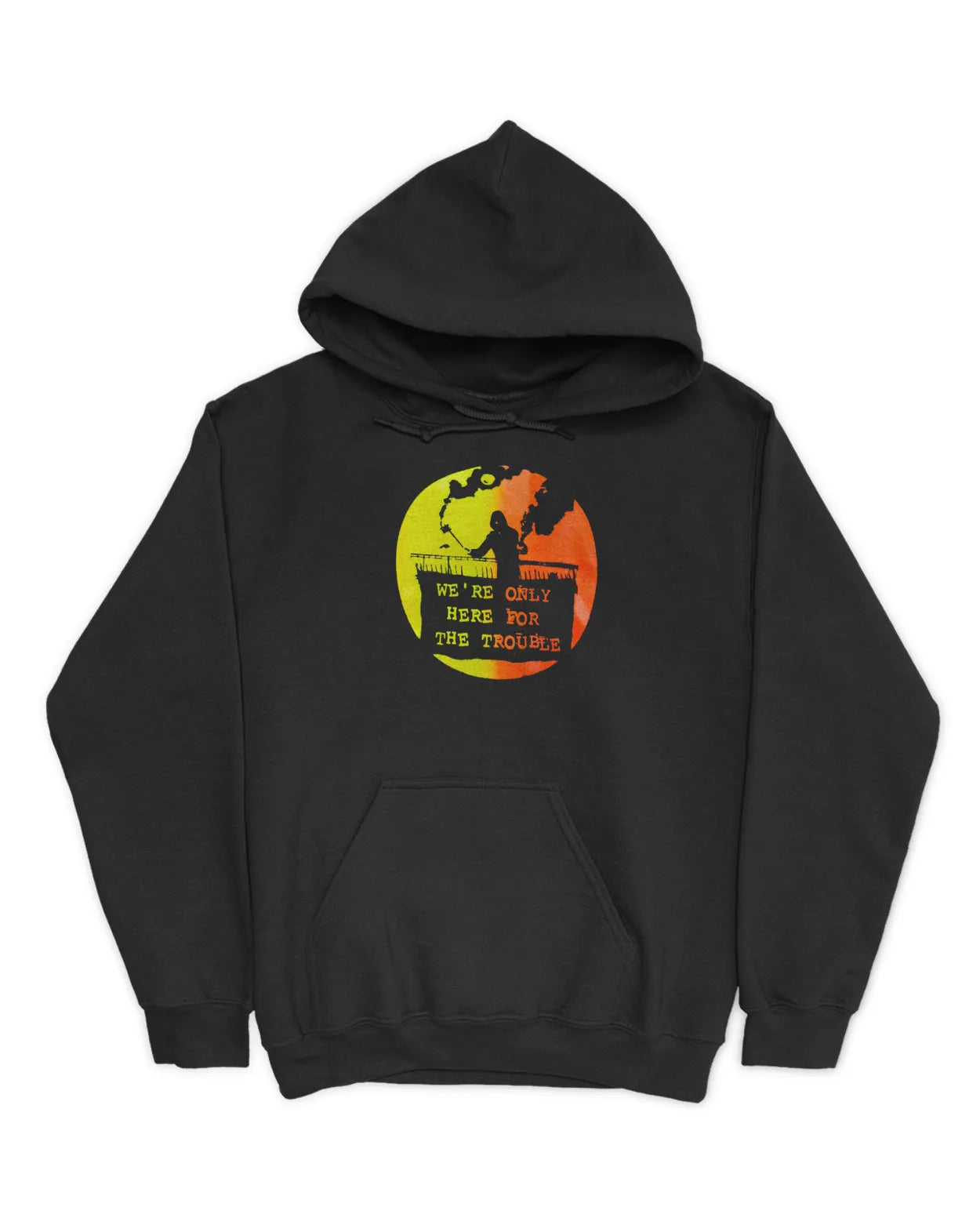 Category C Graphic Hoodie – Trouble | White, Black, Navy