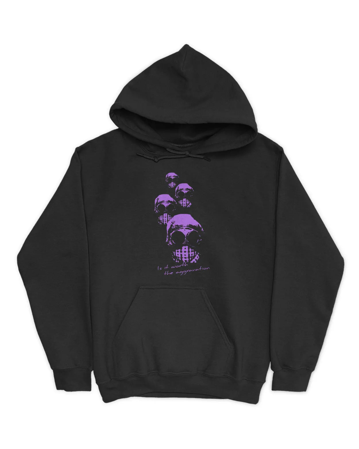 Category C Graphic Hoodie – Aggravation | White, Black, Navy