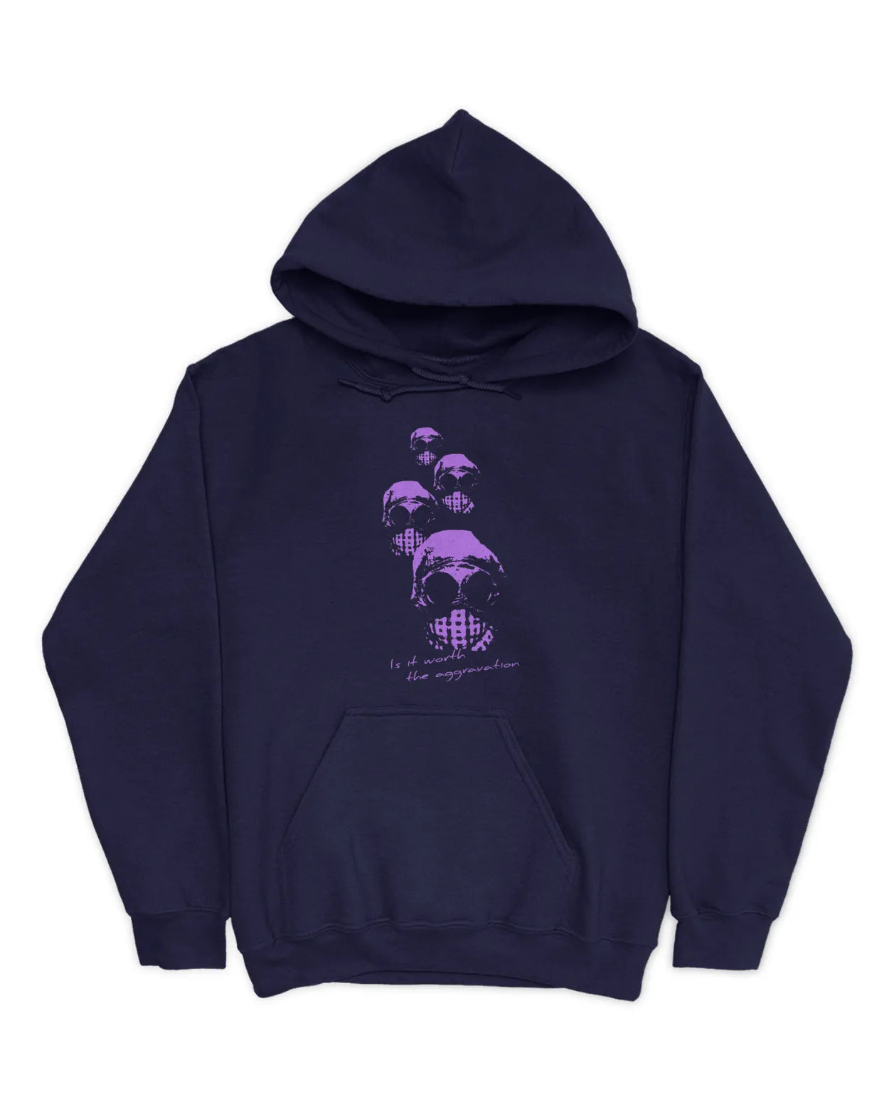 Category C Graphic Hoodie – Aggravation | White, Black, Navy