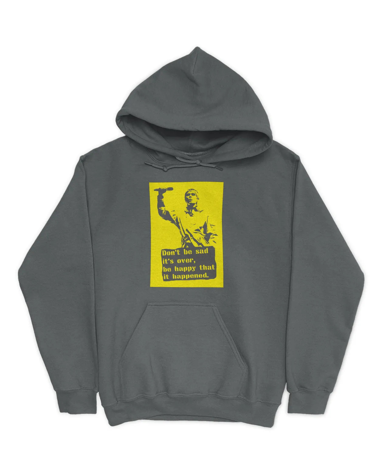 Category C Graphic Hoodie – Be Happy | White, Black, Navy