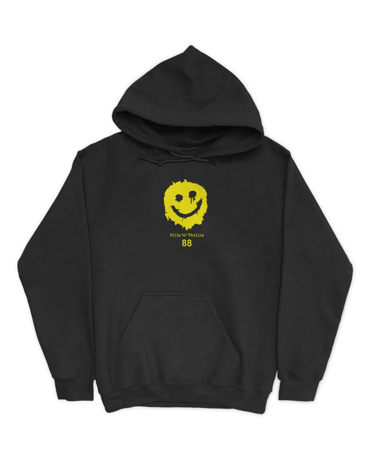 Category C Graphic Hoodie – Pills & Thrills | Black, Navy, Charcoal