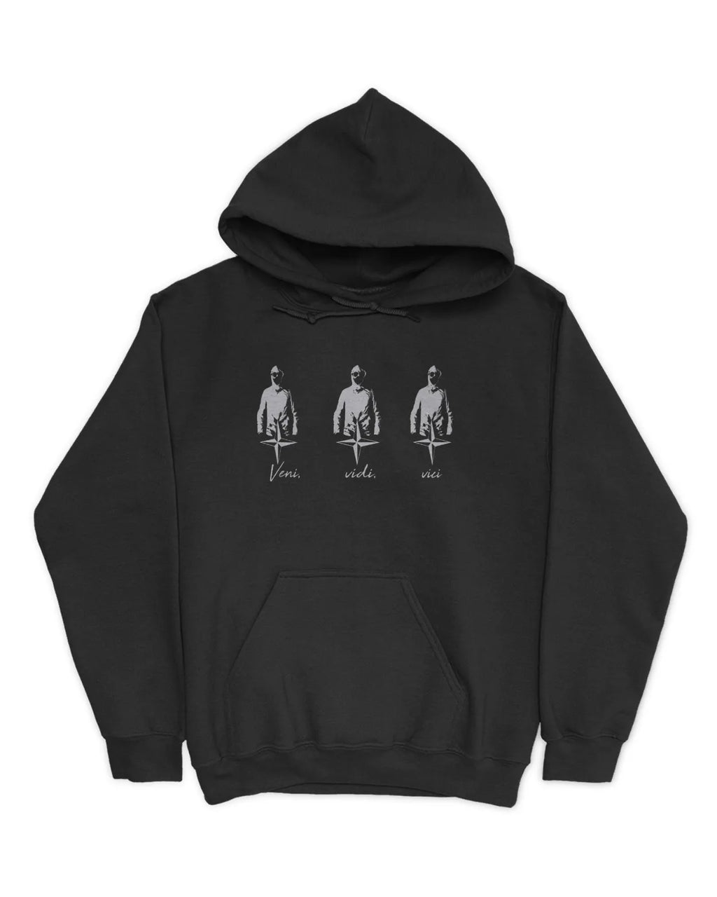 Category C Graphic Hoodie – Veni Vidi Vici | White, Black, Navy