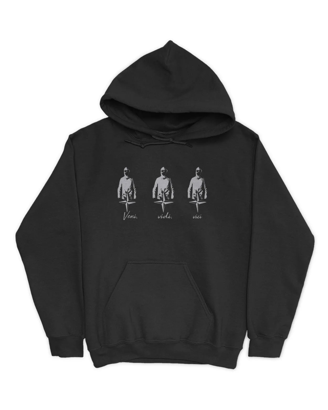 Category C Graphic Hoodie – Veni Vidi Vici | White, Black, Navy