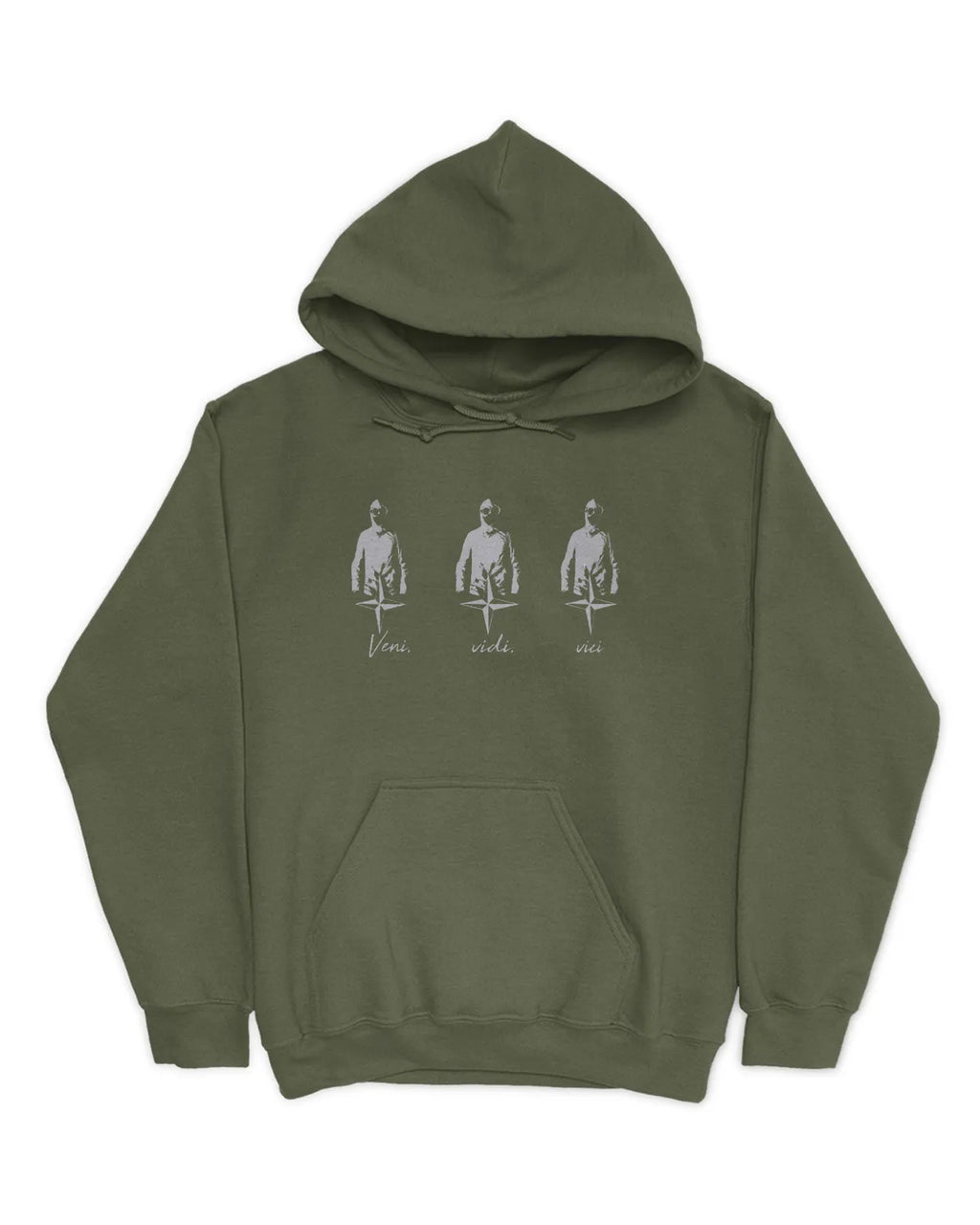 Category C Graphic Hoodie – Veni Vidi Vici | White, Black, Navy