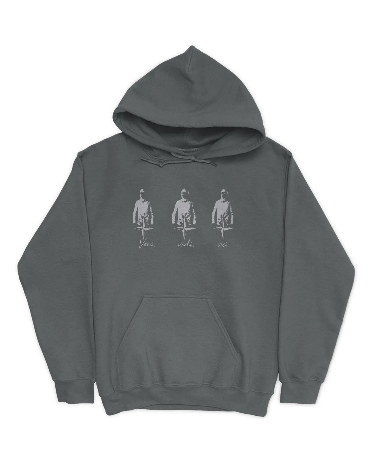 Category C Graphic Hoodie – Veni Vidi Vici | White, Black, Navy