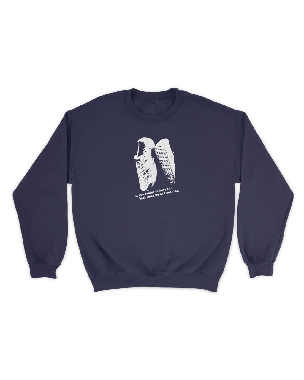 Category C Graphic Sweatshirt – Once | White, Black, Navy