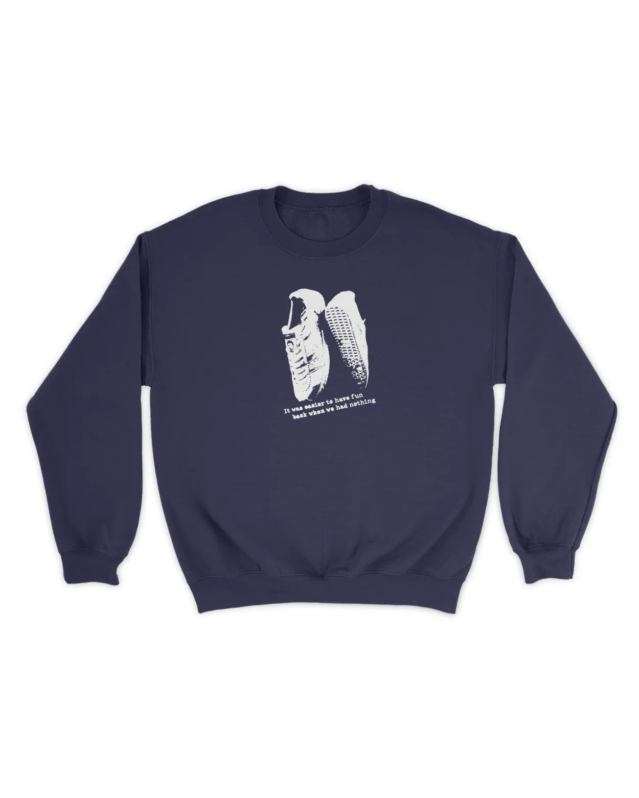 Category C Graphic Sweatshirt – Once | White, Black, Navy
