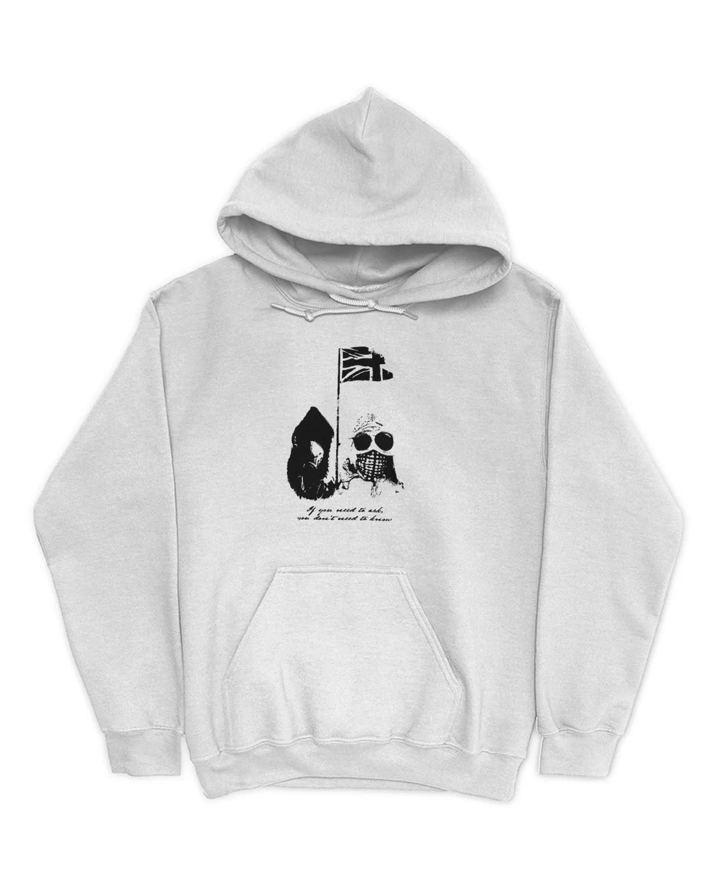 Category C Graphic Hoodie – Our Flag | White, Black, Navy